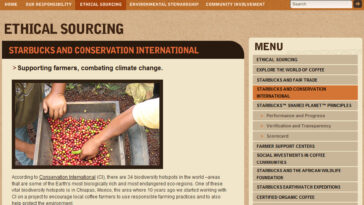 How is Starbucks ethically responsible?