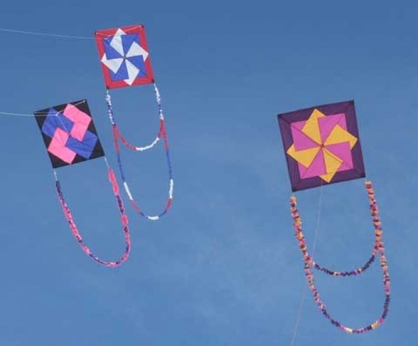 How long should a kite tail be?