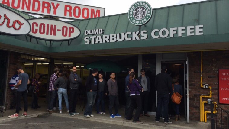 How long was dumb Starbucks open?
