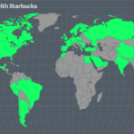 How many Starbucks exist in the world?