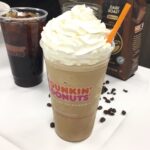 How many calories are in a Dunkin Donuts medium frozen mocha coffee?