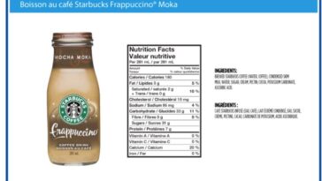 How many calories are in a Starbucks Vanilla Frappuccino bottle?