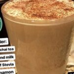 How many calories are in a chai tea latte with almond milk from Starbucks?