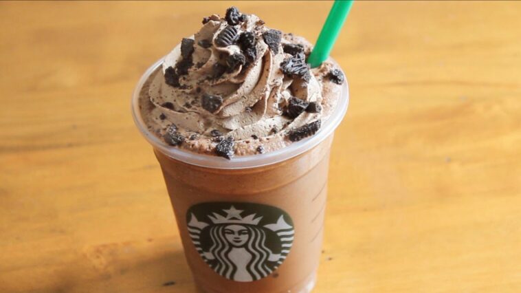 How many calories are in a chocolate cookie crumble Frappuccino?