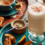 How many calories are in a dirty chai latte with almond milk?