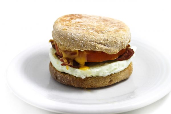 How many calories are in a egg white turkey bacon sandwich from Starbucks?