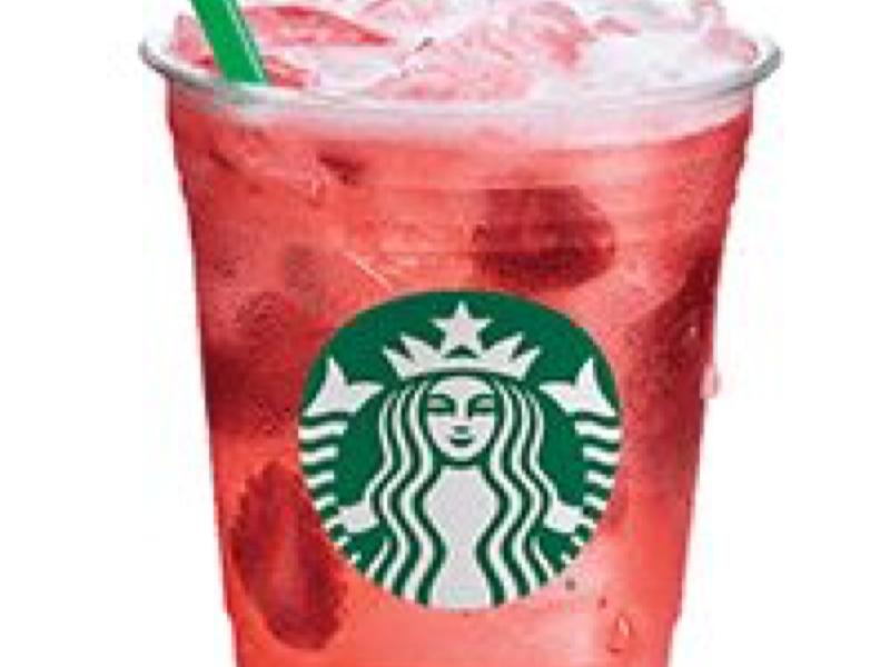 How many calories are in a large strawberry acai refresher?