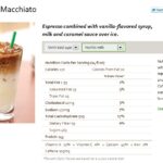 How many calories are in a large vanilla iced latte?