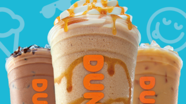 How many calories are in a medium caramel swirl?