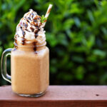 How many calories are in a tall coffee Frappuccino with almond milk?