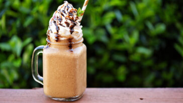 How many calories are in a tall coffee Frappuccino with almond milk?