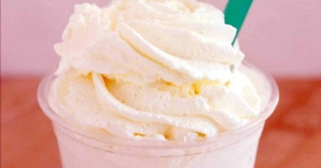 How many calories are in a tall vanilla bean frappuccino with whipped cream?