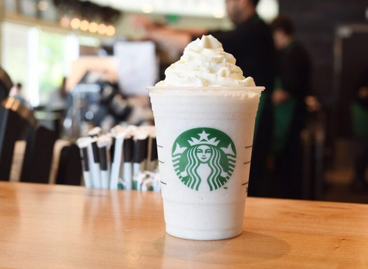 How many calories are in a vanilla bean frappuccino from caramel?