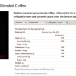 How many calories are in a venti coffee frappuccino with almond milk?