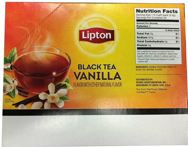 How many calories are in vanilla powder?