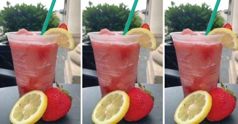 How many calories in a Starbucks strawberry lemonade?