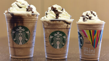 How many calories in a large mocha frappuccino from Starbucks?