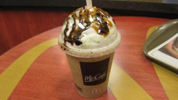 How many calories in a medium coffee Frappe from McDonald's?