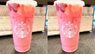 How many calories in a pink drink at Starbucks?