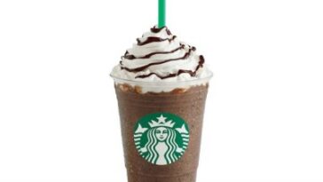 How many calories is a Java Chip Frappuccino with almond milk?