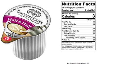 How many calories is half and half?