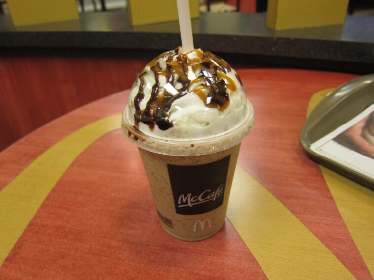 How many calories is in McCafe Caramel Frappe?