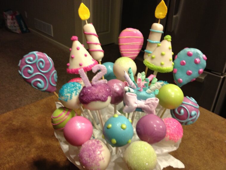 How many calories is in a birthday cake pop?