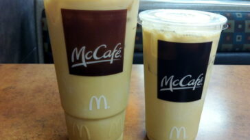 How many ounces is McDonalds small iced coffee?