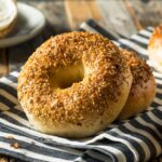 How much bread is a bagel?