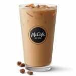How much caffeine is McDonalds large iced coffee?