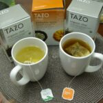 How much caffeine is in Tazo chai tea concentrate?