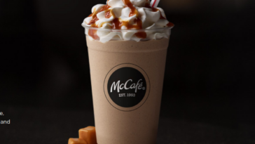 How much caffeine is in a caramel frappe?