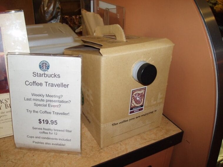 How much is Starbucks Coffee traveler?