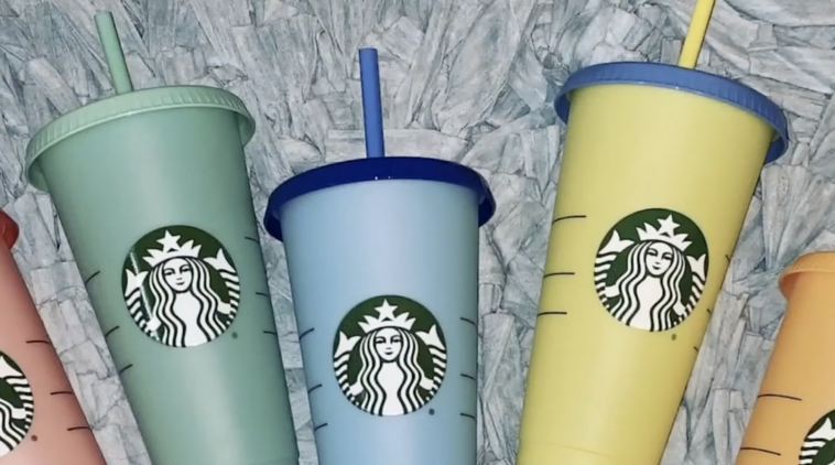 How much is Starbucks selling the color-changing cups?