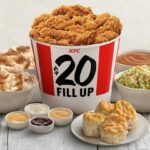How much is a 10 piece family bucket from KFC?