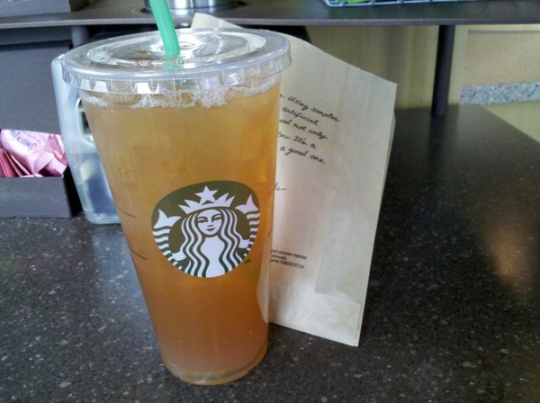 How much is a Trenta iced coffee?