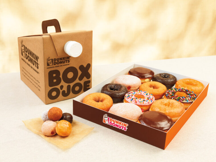 How much is a box of joe at Dunkin Donuts 2020?