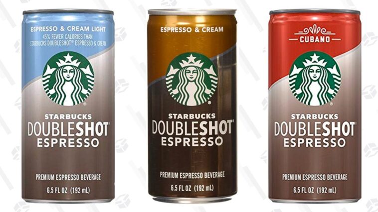 How much is a double shot of espresso from Starbucks?