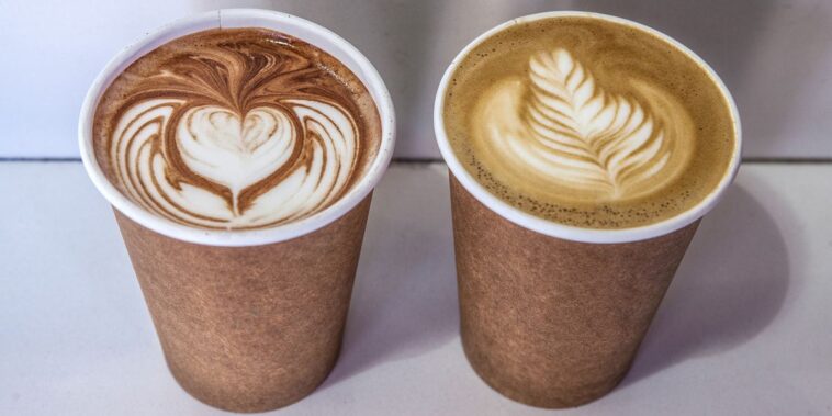 How much is a flat white at Costa?