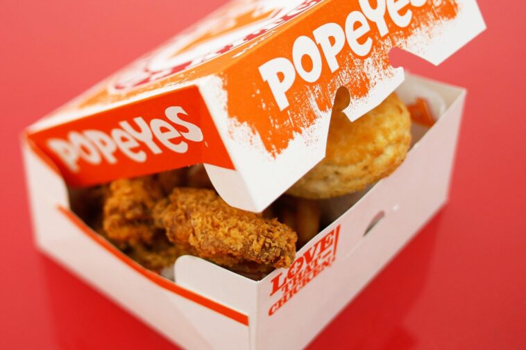 How much is a large box of fries from Popeyes?