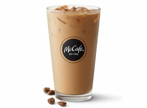 How much is a large vanilla iced coffee McDonalds?