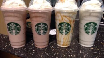 How much is a vanilla bean Frappuccino with caramel drizzle?