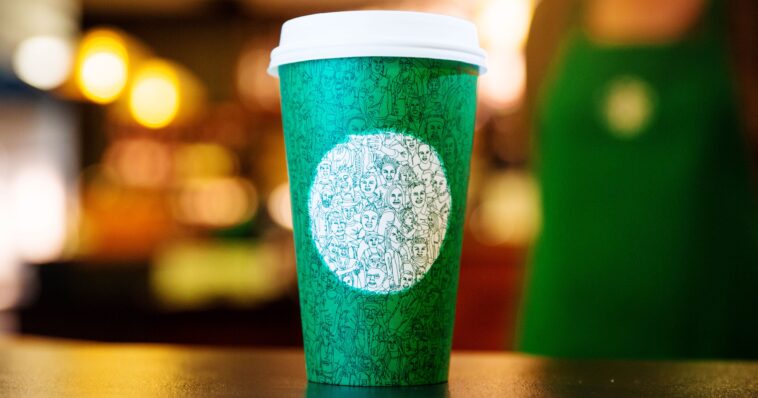 How much is the green gradient Starbucks cup?