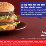 How much is the minimum order for McDo delivery?