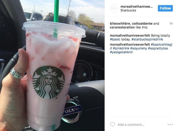 How much sugar is in a Trenta pink drink?