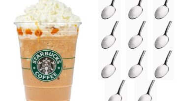 How much sugar is in a caramel frappuccino?
