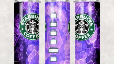 How much was the purple tumbler at Starbucks?