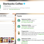 How often does Starbucks post on twitter?
