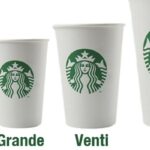 How tall is a grande cup in inches?