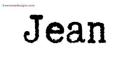 Is Jean a rare name?